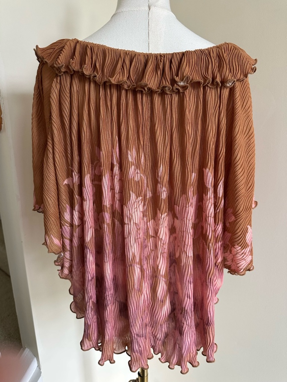 NWOT Free People Pleated Blouse- Small - Picture 5 of 10